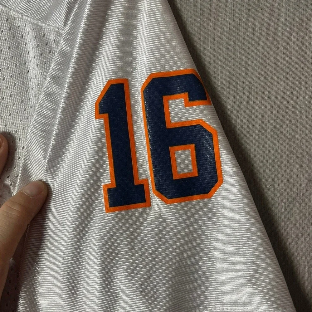 Virginia Nike Jersey Kids L White #16 NCAA Football EUC
